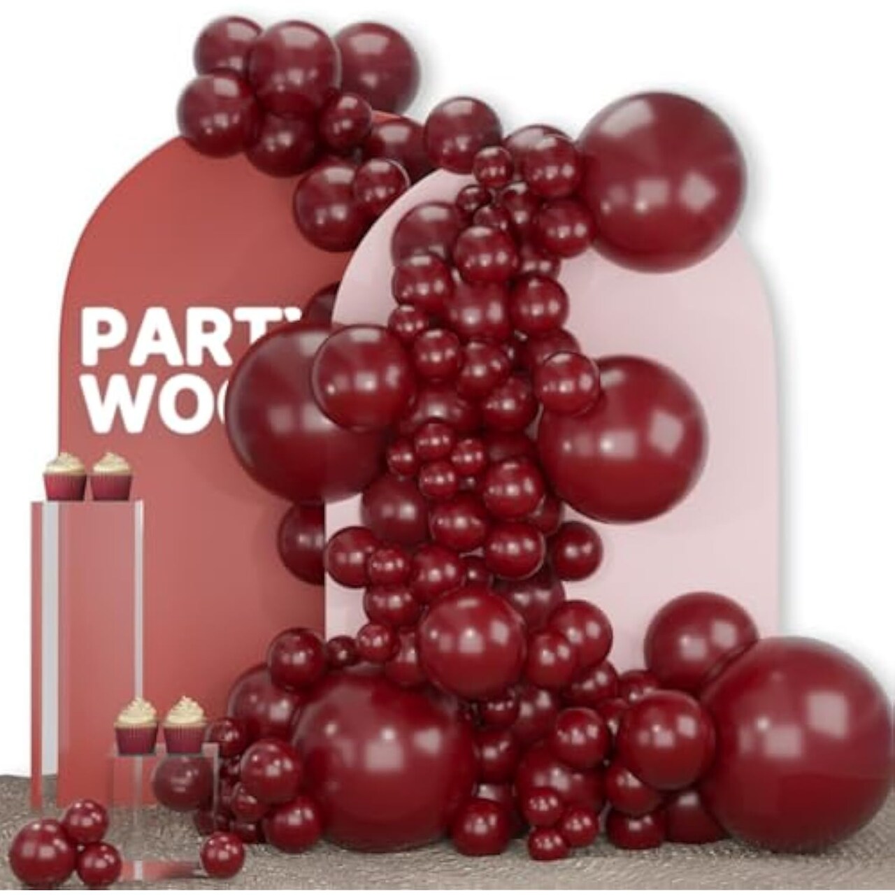 PartyWoo Balloons 142 pcs Balloons Different Sizes Pack of 18 12 10 5 Balloon arch Balloon Garland for Birthday Baby Shower Party Decorations